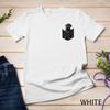 Poodle Black Dog Pocket Mid, Poodle Black In Pocket Unisex T-shirt