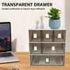3Pcs Drawer Organizer Desktop Stackable Storage Box Multi-purpose Dustproof Organizer For Office Home Kitchen Supplies