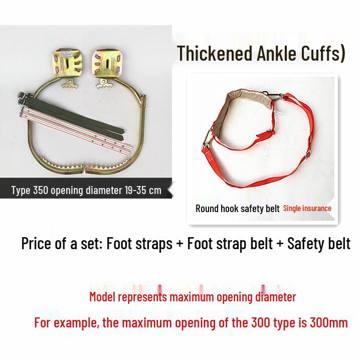 Baumkletter-Fußspitzen - Langlebige Eisen-Schuhe & Haken für Stangen