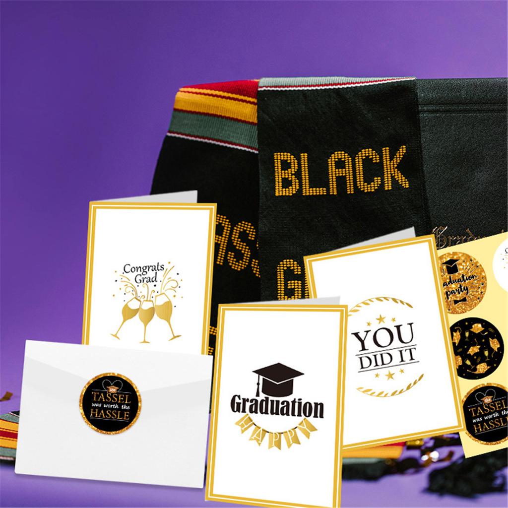 6 Set Graduation Cards 2024 Graduation 2024 Party Supplies Grad Gift Greeting Cards for College & High School Grad