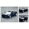 1/32 Bugatti Mistral W16 Alloy Sports Car Model Diecast Metal Toy Racing Car Model Simulation Sound and Light Childrens Toy Gift