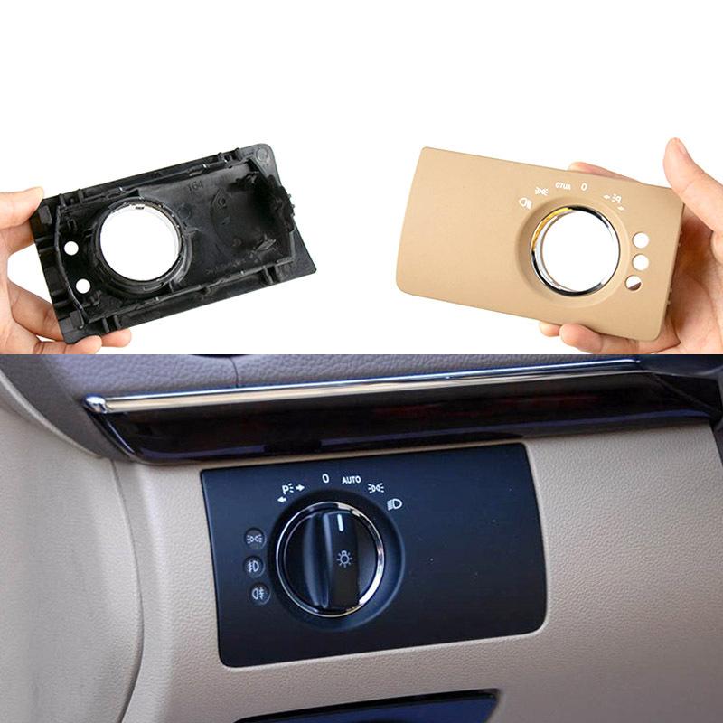 Biltillbehör Interiör Strömbrytare för framljus Knapp Panel Trimskydd För Benz W164 ML GL 300 350 450 500  2007-2011