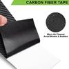 3D Nano Carbon Fiber Car Bumper Door Guard Protection Film 7m Car Door Sill Protector Sticker Black Waterproof Anti Scratch Tape