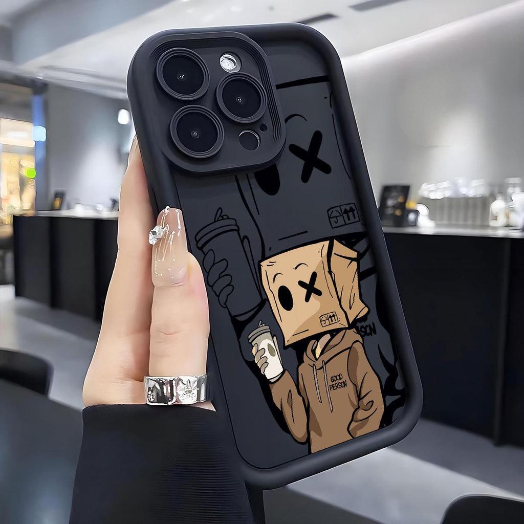 Milk Tea Black Groove iPhone 14/15/16/17 Pro Max Protective Case