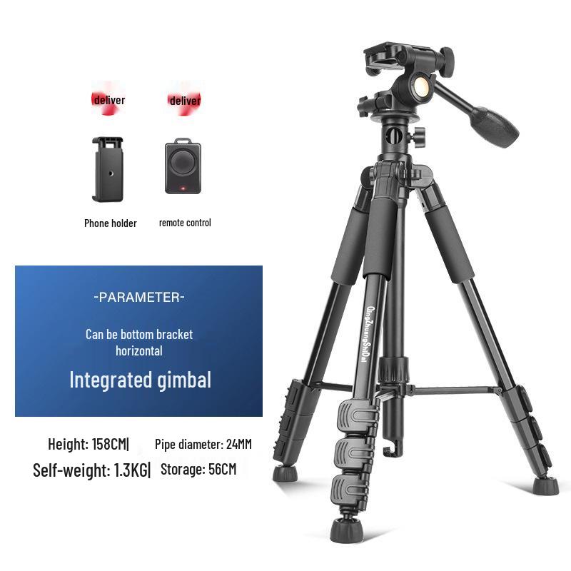 

Era Q112H Lightweight DSLR & Phone Tripod for Overhead Shots, Portable Mirrorless Self-Timer & Video Recording
