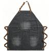 Washable Neck‑Hanging Denim Apron, Sleeveless Solid Work Apron For Cafe Barber Shop Chef Restaurant