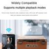 205*166*68mm Portable High Fidelity Audio Quality  Speaker Retro Multifunctional CD Player All-in-one Multi Record Compatible Rechargeable Phonograph