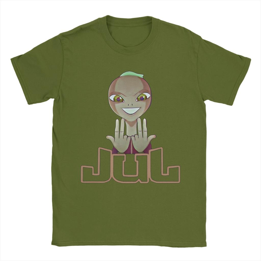 Men's T-Shirts JULs Rap Funny Cotton Tee Shirt Short Sleeve  T Shirts Crewneck Tops Gift Idea