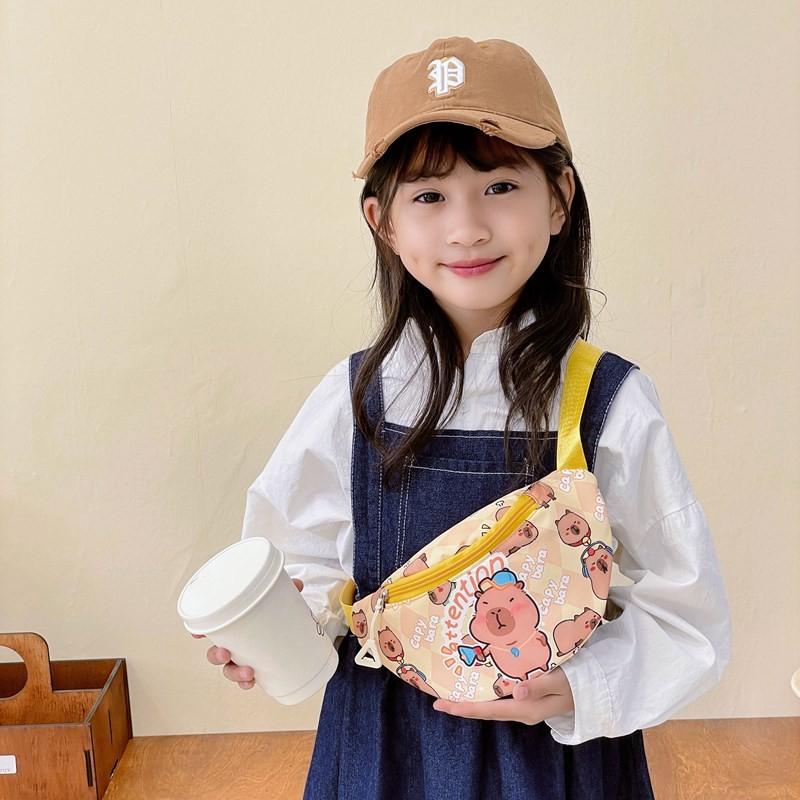 Childrens Fashionable Trendy Chest Bag Featuring Colorful Anime Prints Kids For