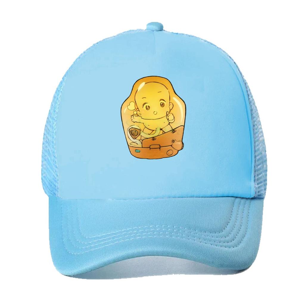 Cute Baby In Pod Art Themed Design Mesh Baseball Cap Casual Hat Outdoor  For Womens Unisex FeUnisex