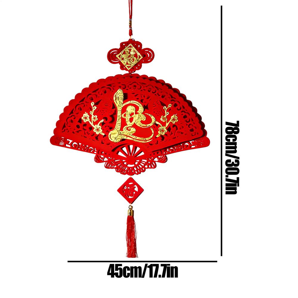 2026 Lunar New Year Decorations Non-woven Fleece Felt Vietnamese Spring Festival New Year Good Luck Pendant for Home Office Car