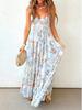 2026 Women's Fashion Printed Spaghetti Strap Sleeveless Backless Dress