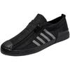 Spring Casual Board Shoes New Men's Shoes Low-top Zipper Canvas Shoes Versatile