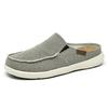 [Hot-selling] Men's Summer Half-drag Light and Breathable Slippers Wear Casual Large-size Canvas Shoes
