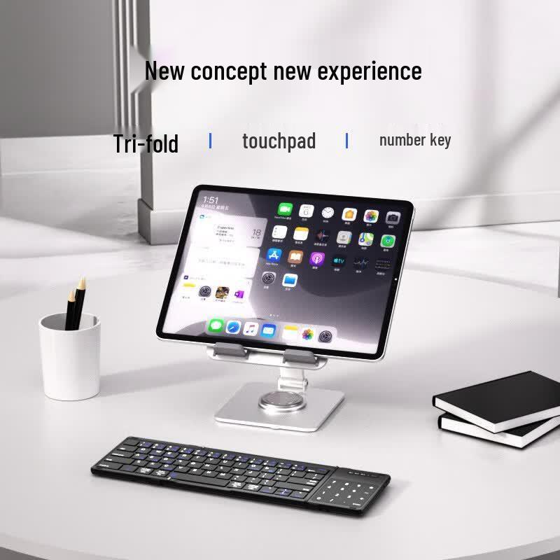 AUSDOM Sofkeys Air3 Tri-Mode Foldable Bluetooth Keyboard