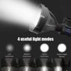 Rechargeable Spotlight Flashlight 4 Modes LED Super Bright Searchlight IPX5 Water Resistant Work Lights for Hiking
