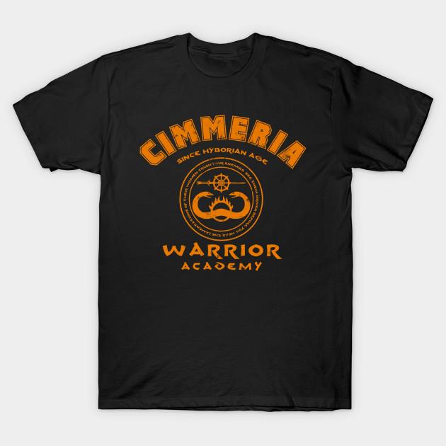 

Men Black Print T-shirt Warrior Academy No-Cut Transfer Paper Print Cotton Tshirt L чёрный