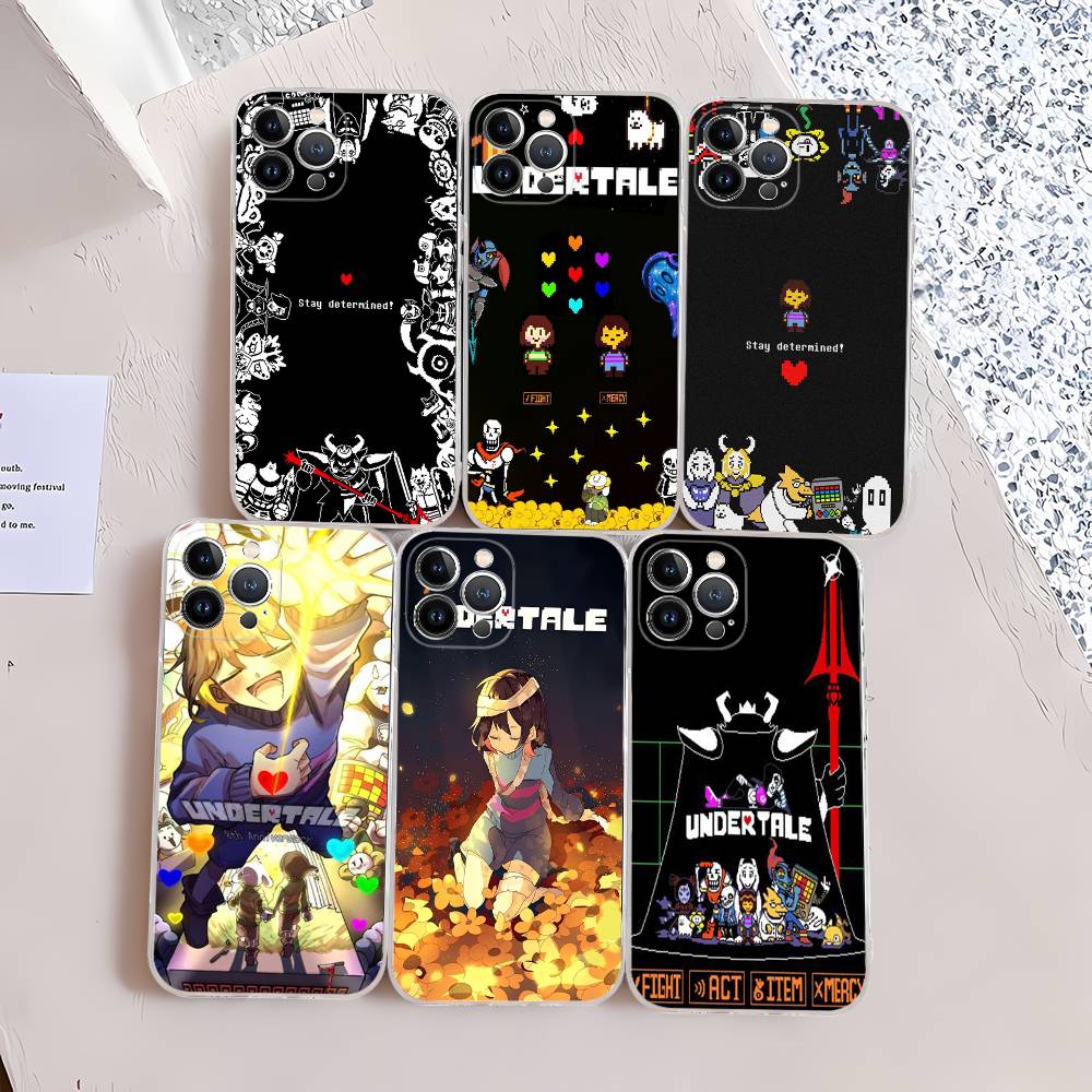 U-Undertale Phone Case For IPhone 17 16 15 Plus 14 13 Mini 12 11 Pro Max Soft Shell Cover
