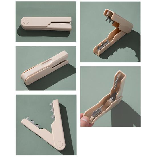 Rose Thorn Stripper Auto Buckle Finger Groove Portable Flower Stem Leaf Thorn Remover Pliers Gardening Supplies