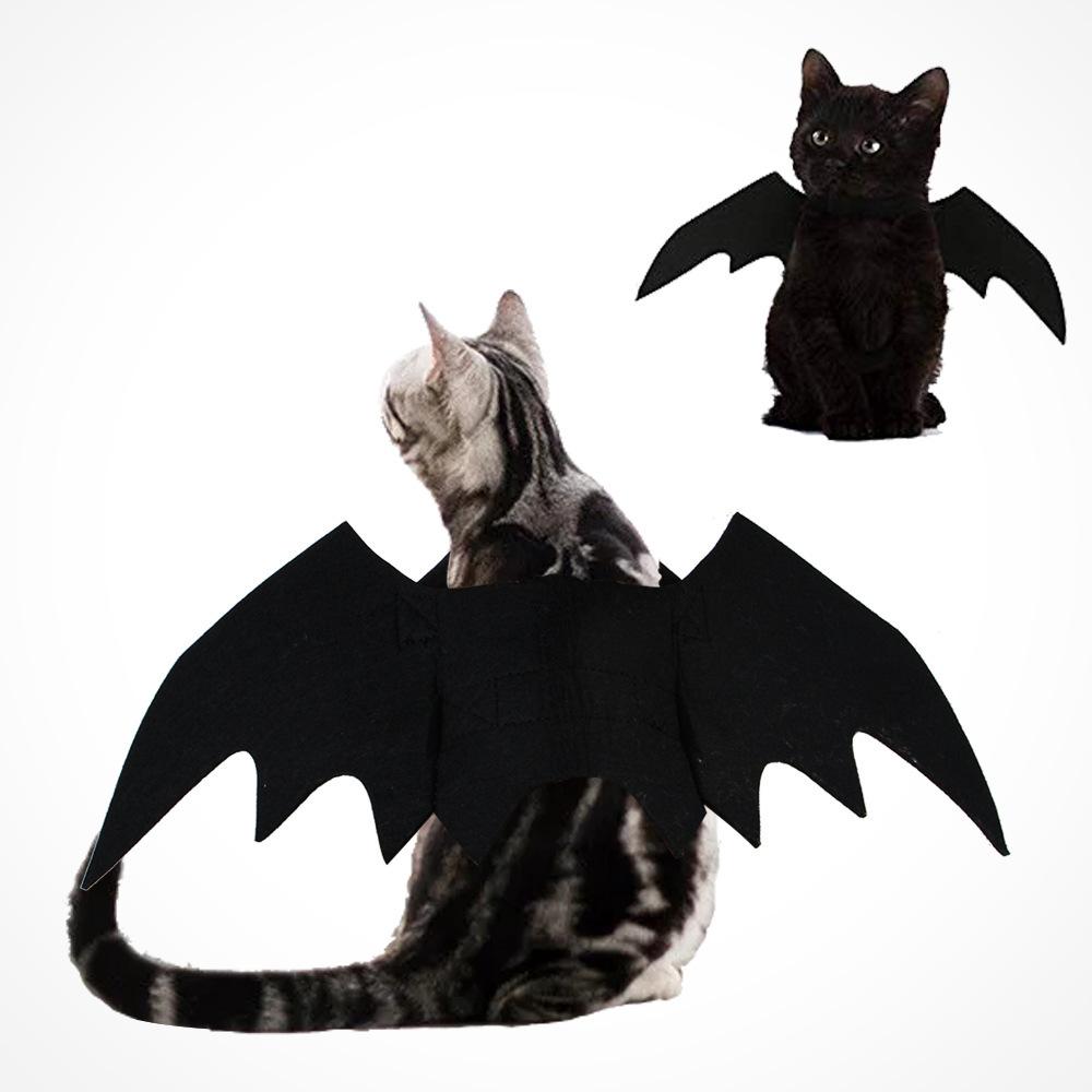 Cat Clothing Halloween Dog Clothing Pet Clothing Bat Wings Bell Style
