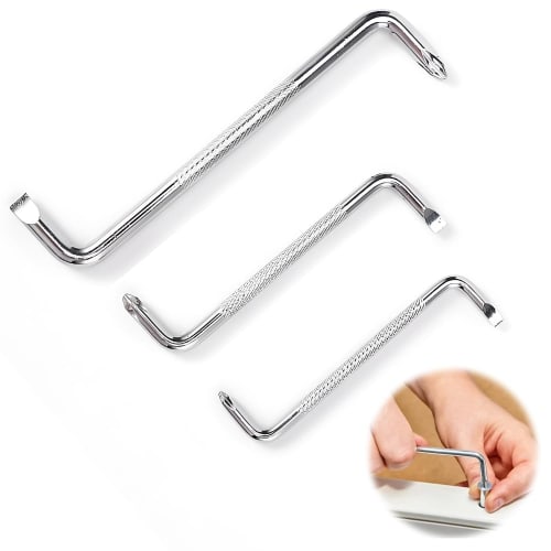 XIANFQNKJ Offset Screwdriver Set, 3-Piece Set (5mm/6mm/8mm), Right-Angle Z-Shaped, Double-Ended, Compact Design, Portable, for Electronics, DIY, Autom