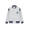MLB SS24 New York Yankees Heltäckande Bokstavslogotyp Färgblock Knappar Basebolltröja Unisextröja Kräm 3AJPM0141-50CRS
