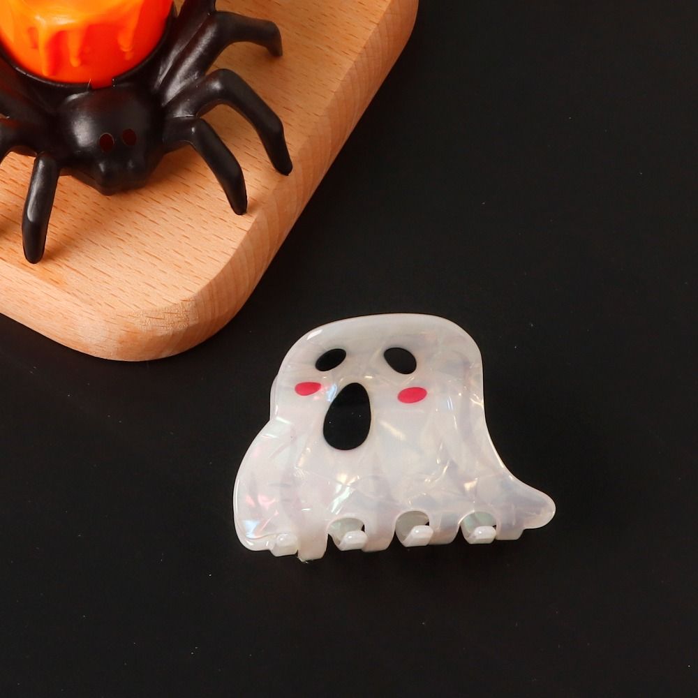 Grab Clip Halloween Hair Clip PVC Shark Clip Cute Ghost Hair Claw  Gift
