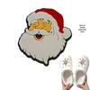 Detachable Christmas Shoe Buckle: PVC Flower Decoration for Hole Shoes