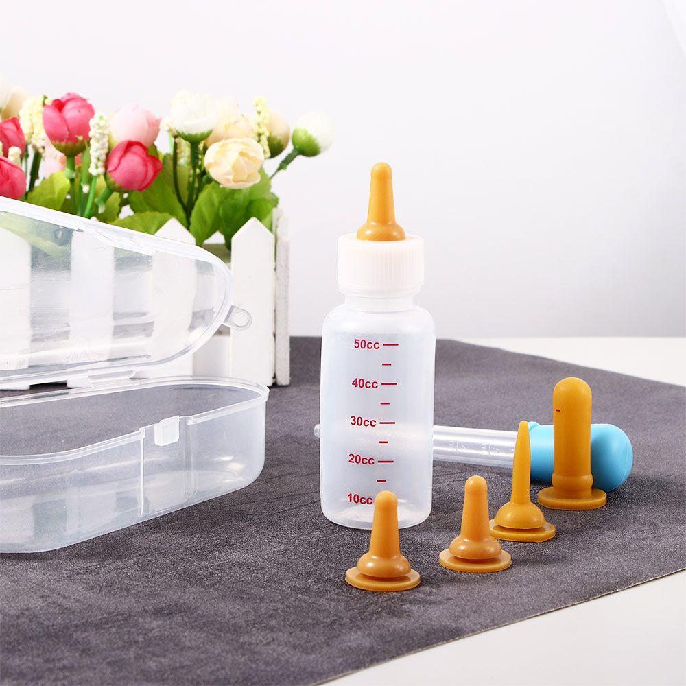 Set Newborn Dog Puppy Feeder Cat Bady Kitten Feeding Bottle Pet Feeder Supplies Cat Drinking Bottle Pet Milk Bottle
