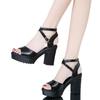 Korean Version of Thick-heeled Sandals Women's 2025 New Summer Sexy Fish Mouth High-heeled Shoes Platform Waterproof Tide Versatile Women's Shoes