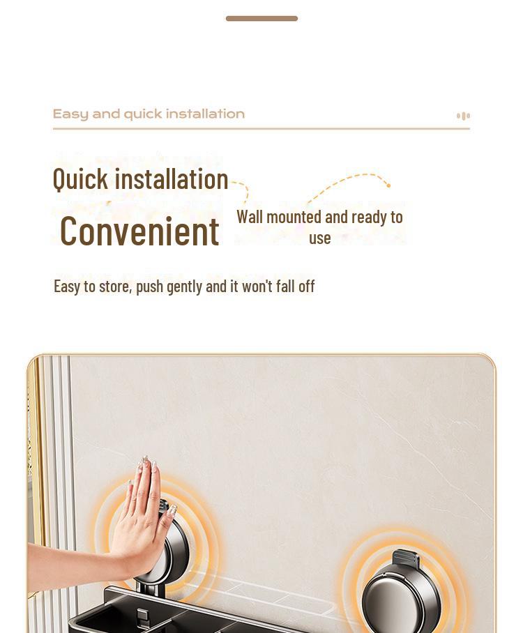 Wandmontierte Taschentuchbox und elektrischer Zahnbürstenhalter