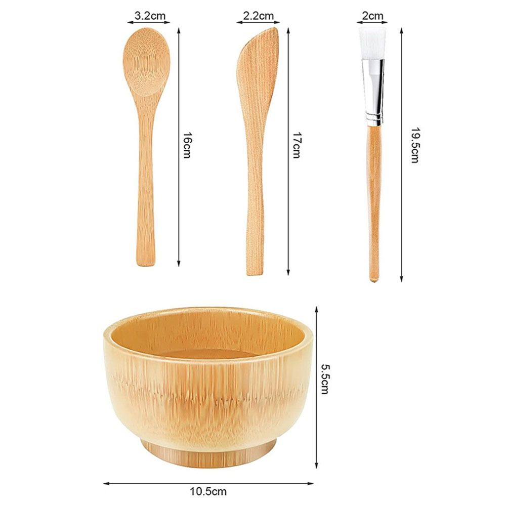 4pcs/set Portable Facemask Mixing Tool Kit Multifunctional Diy Facial Tools  Mud Mask