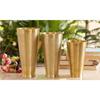 Brass Lassi Glass with Embossed Design, Drinkware & Serveware for Lassi, Milk, and Water,