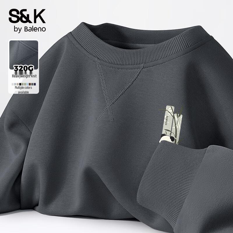 Baleno S&K Series Men's Heavyweight Printed Crewneck Sweatshirt
