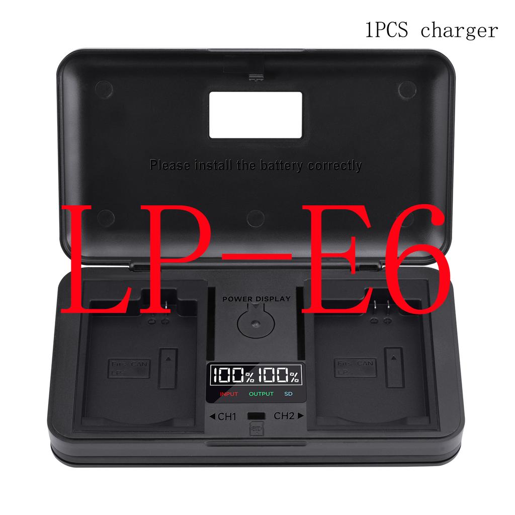 LCD Smart Charger Case Multi-function Battery Storage Box for Canon LP-E5 E6 E8 E10 E12 E17 NB-2L 7L 10L BP-511 Camera Battery