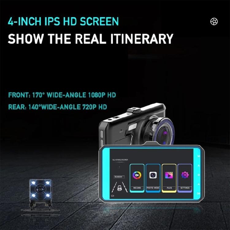 Dashboard Camera 4inch Large Screen In Car Monitoring Camera Full Protections Car Driving Recorder Easy Installation