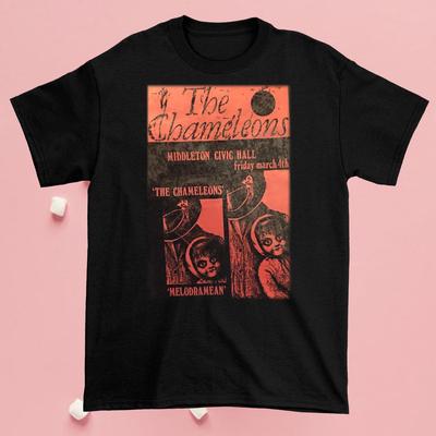 Heiß Die Chamäleons Schwarzes T-Shirt Oberteile T-Shirt Baumwolle Unisex S-4XL