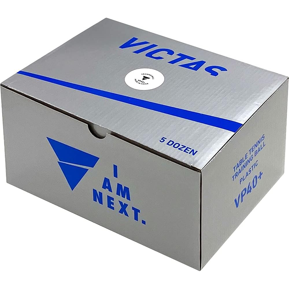 Victas VP40+ Table Tennis Training Balls Pack of 5 Dozen 40mm