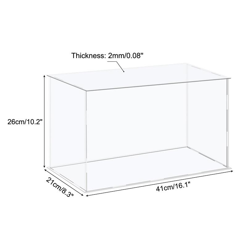 41size Acrylic Display Case for Collectibles Assemble Clear Protection Showcase Cube Storage Box Dustproof Display Organize Toys