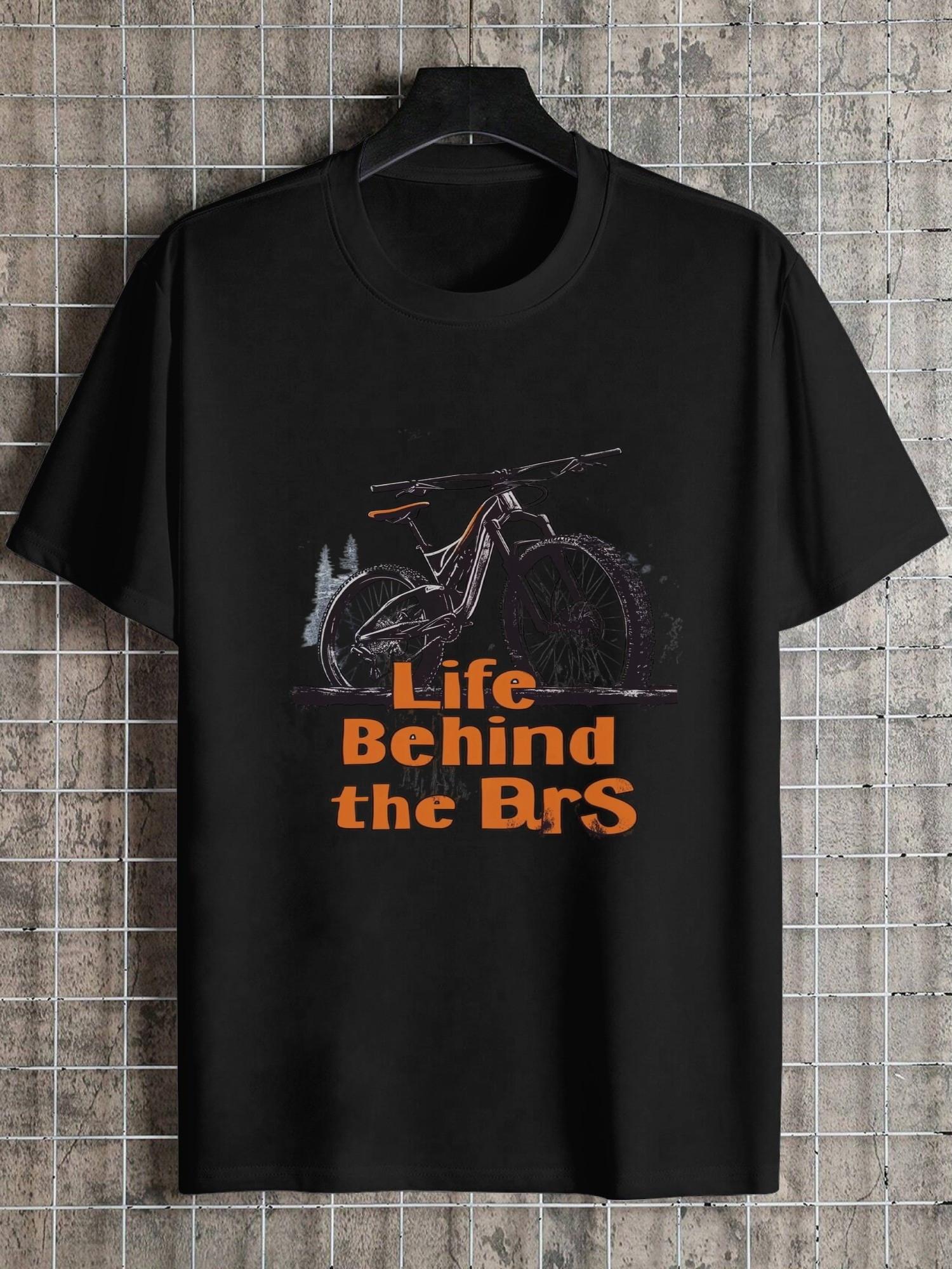 

1pc Mountain Bike Clouds Life Behind the Bars T-shirt XXXL