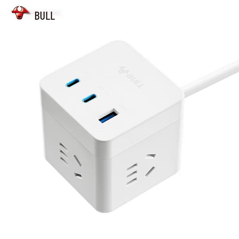 BULL 65W PD Fast Charging Cube Power Strip CN plug (adapter included)