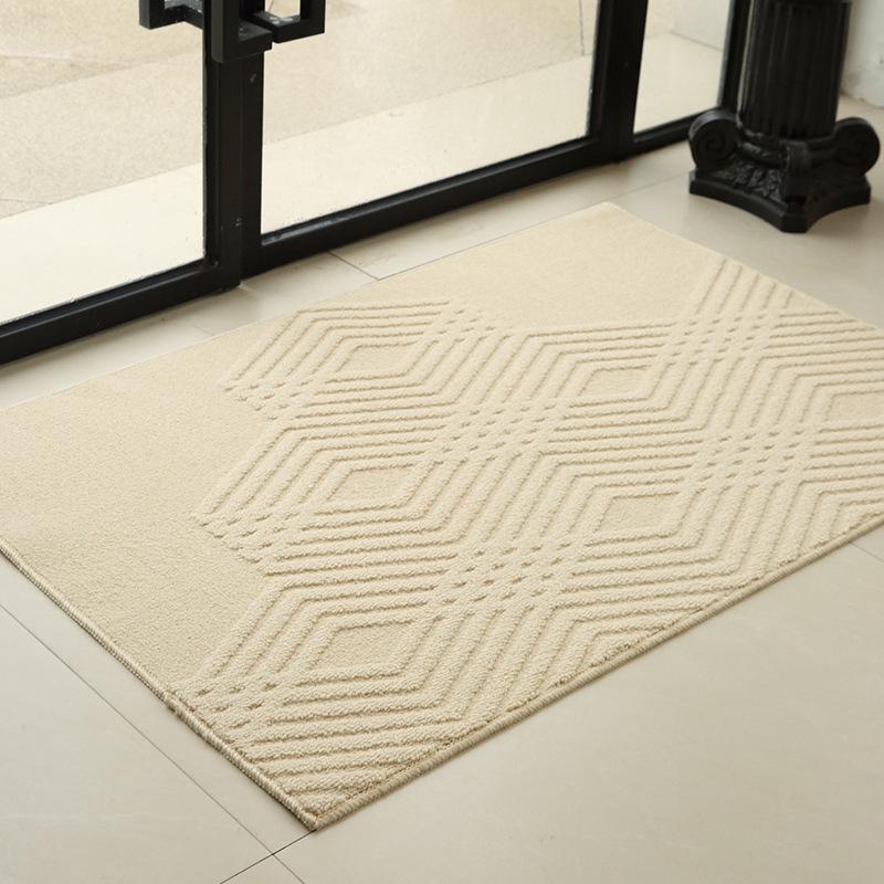 Elegant Retro Non-slip Door Mat - Wear-resistant, Cuttable Polypropylene