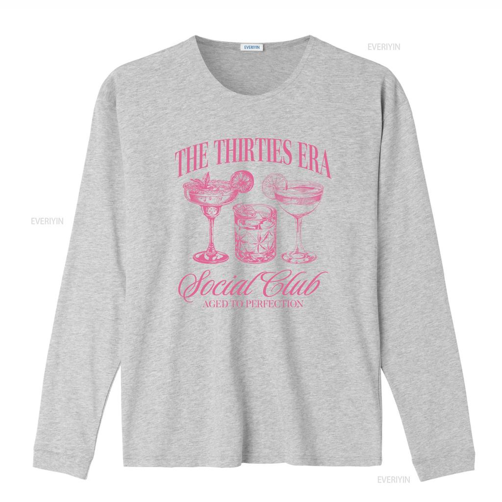 30th Birthday T Shirt for Her In My Thirties Era Social Club Aged to Perfection 30s vintage Washed Unisex Soft homme fashion