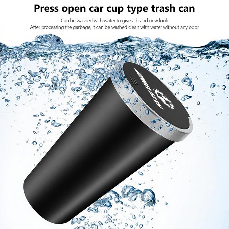 Car Storage Trash Can Cup Holder Press Type ABS Garbage Bin For BMW M Performance Alpina M3 M5 M6 X1 X3 X4 X5 G20 XZ0