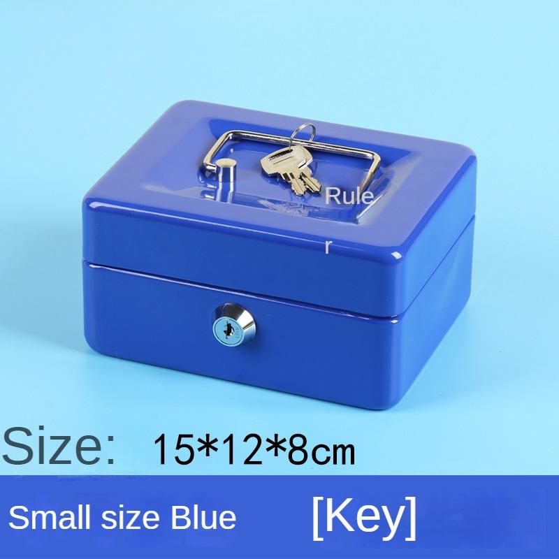 Verdickte Metall-Spardose, kreatives Schließfach, Schlüssel-Spardose, Passwort-Spardose, tragbare Spardose, abschließbare Kassenbox, kleine Sortierbox