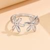 Sweet Daisy Stainless Steel Ring: Women's Fairy Flower Index Finger Jewelry