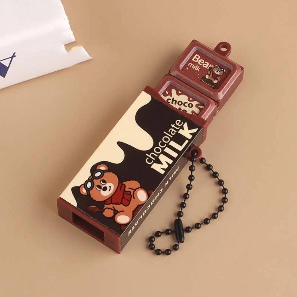 Cartoon Patterns Chocolate  Keychain Bendable Bendable Keychain Fidget Toy Keychain  Bag Pendant