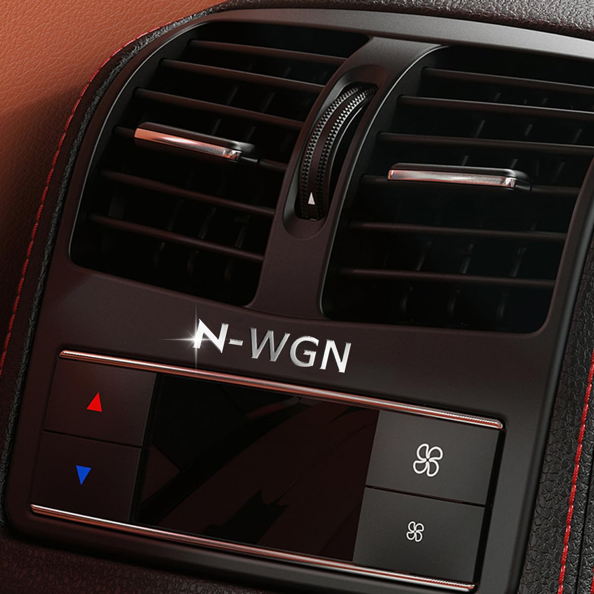 N-WGN Exclusive Emblem Car Logo Decorative Sticker Metal Decorative Logo N-WGN серебряный