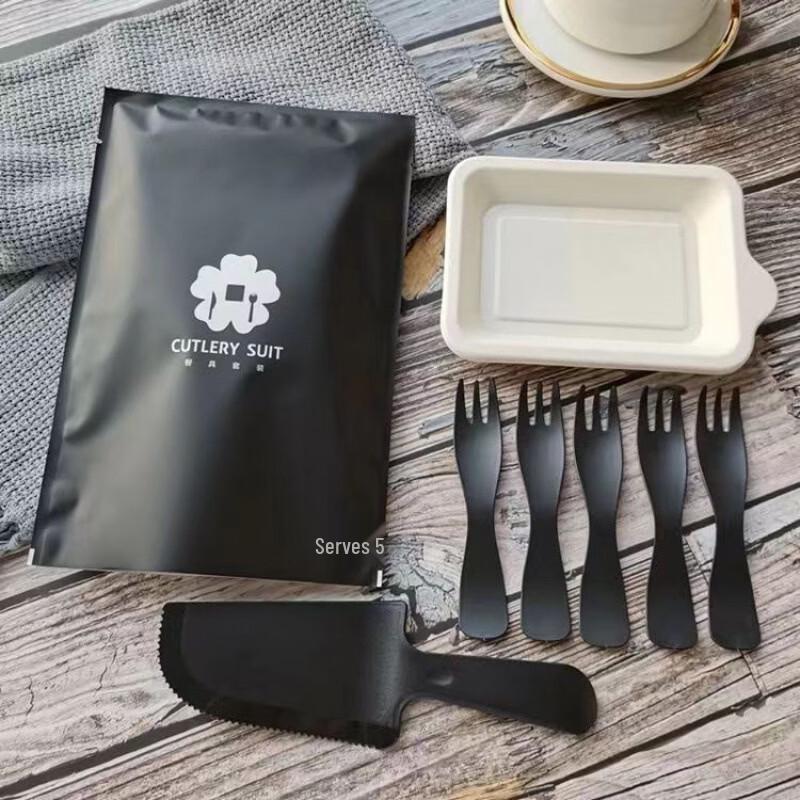 Disposable Cake Plate & Cutlery Set