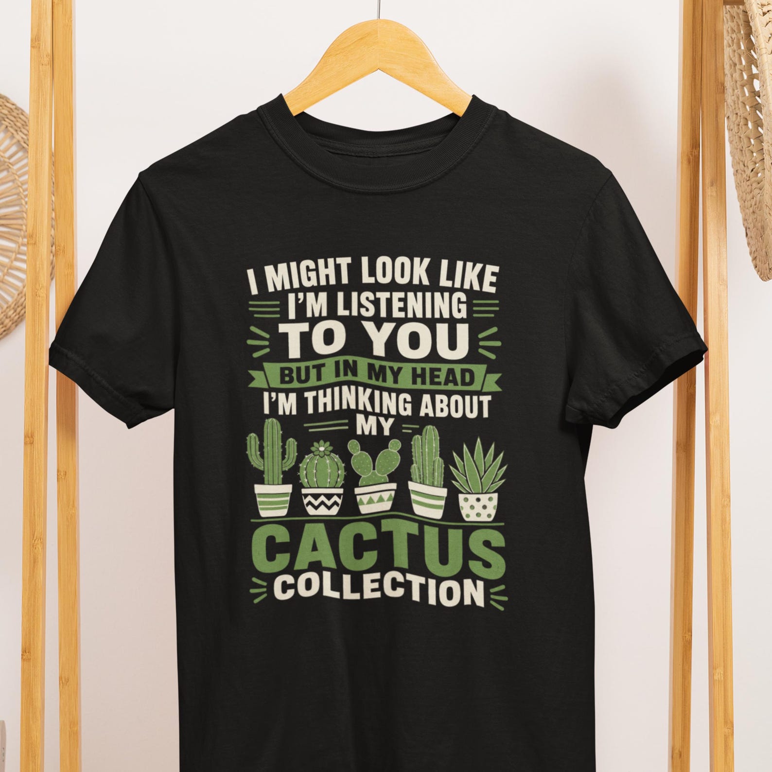 Funny Cactus Collection Shirt, Plant Lover Gift, Comfort Colors Tee M